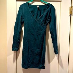 American Apparel Elastic Dark Green Dress